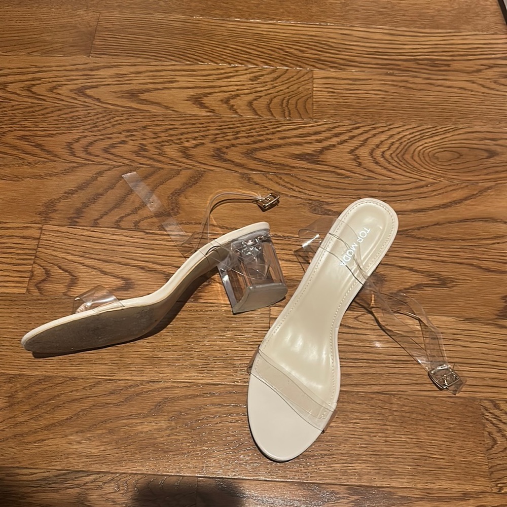 Clear Ankle Strap Sandals